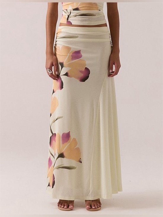 Sovere Dresses & Skirts - SOVERE STUDIOS Akanni Skirt Lightweight Jersey Floral Size Small NWT